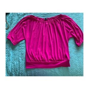 Fuchsia Off Shoulder Top